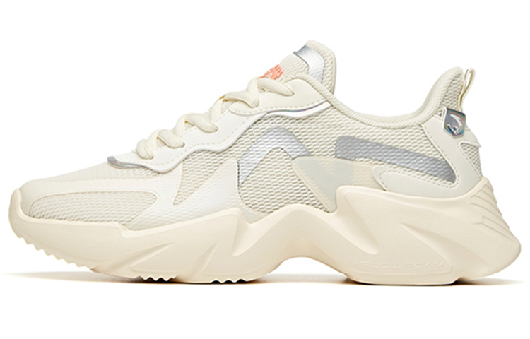 Anta Running Collection Vintage Low top Running Shoes Women's Light Beige White