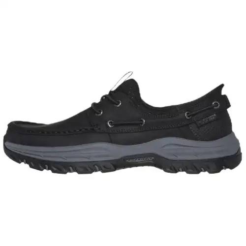 Skechers Relaxed Fit Abrasion Resistant Low top Casual Shoes Men's Black