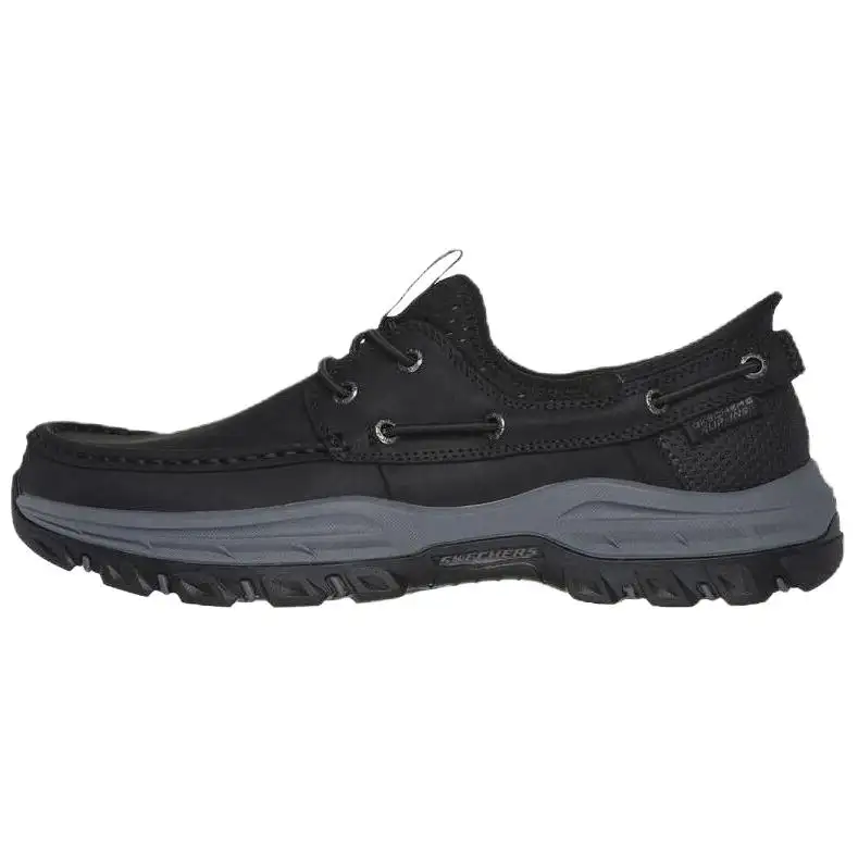 Skechers Relaxed Fit Abrasion Resistant Low top Casual Shoes Men's Black