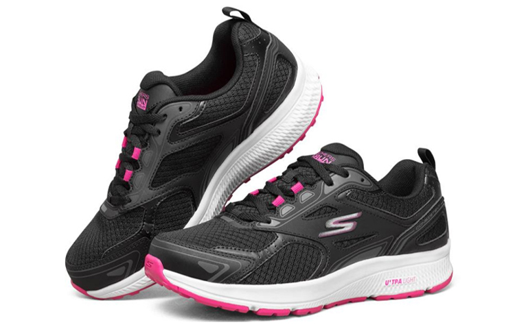 Skechers Go Run Consistent ‘Black White Pink’ Women’s