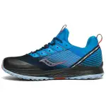 Saucony Cushioning Slip Resistant Abrasion Resistant Low top Running Shoes Men's Blue Black