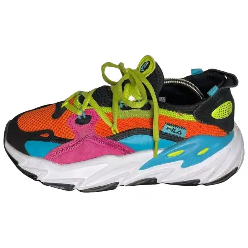 FILA Ray Tracer Evo 2 Soft And Comfortable Low top Casual Running Shoes Women's Blue Orange