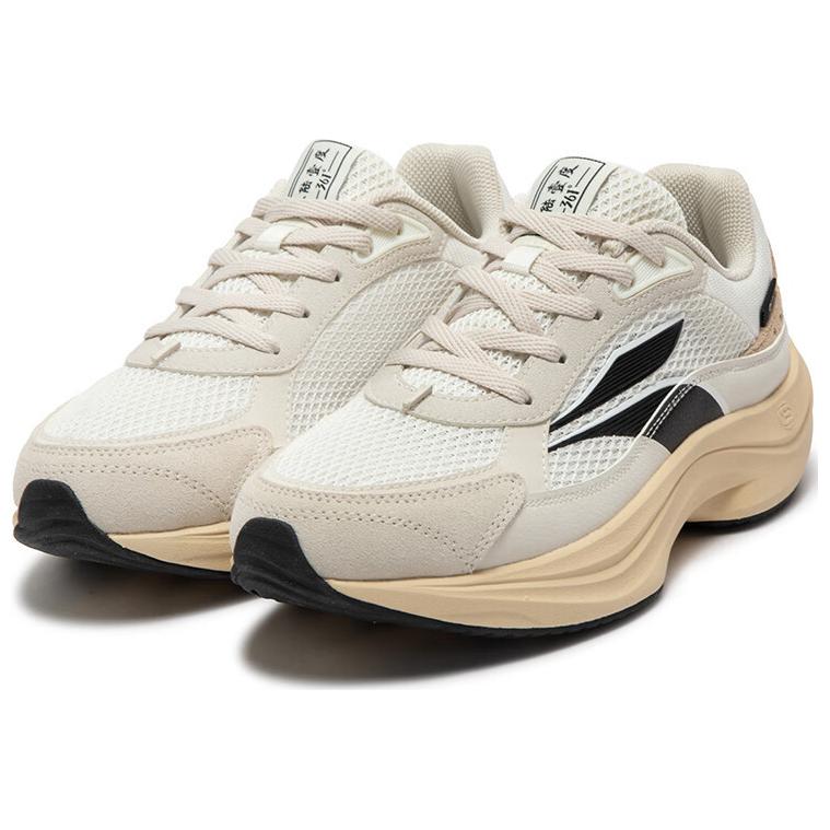 361° Classic Vintage Slip Resistant Abrasion Resistant Low top Casual Running Shoes Women’s White Beige Black