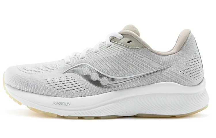 Saucony Guide 14 Abrasion Resistant Breathable Support Low top Running Shoes Women's Beige Gray