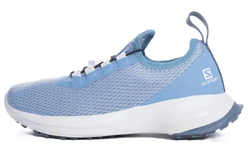 SALOMON Fabric Abrasion Resistant Low top Running Shoes Women's Light Blue