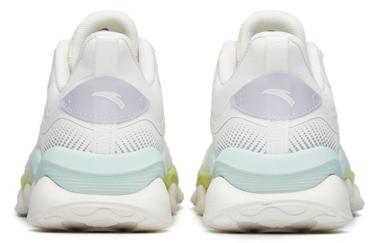 ANTA Running Shoes Women’s Low Top Ivory White/Light Purple Gray