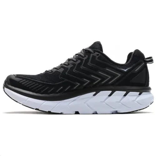 HOKA ONE ONE Clifton 4 Running Shoes Women's Low Top Black/White