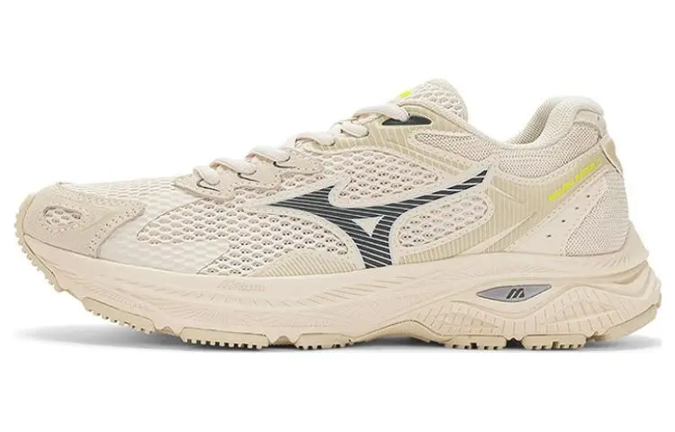 Mizuno Racer S Slip Resistant Abrasion Resistant Slip Resistant Abrasion Resistant Low top Running Shoes Unisex Ecru