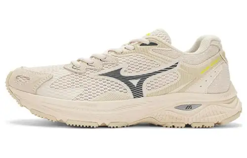 Mizuno Racer S Slip Resistant Abrasion Resistant Slip Resistant Abrasion Resistant Low top Running Shoes Unisex Ecru