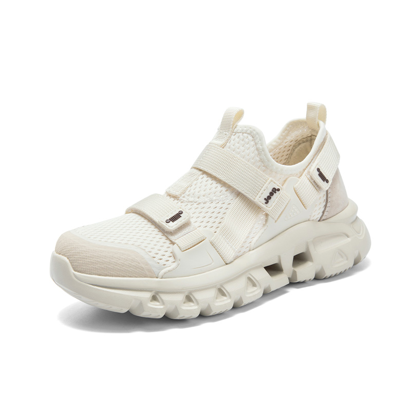 Jeep Fabric Breathable And Lightweight Low top Running Shoes Women’s White Gray