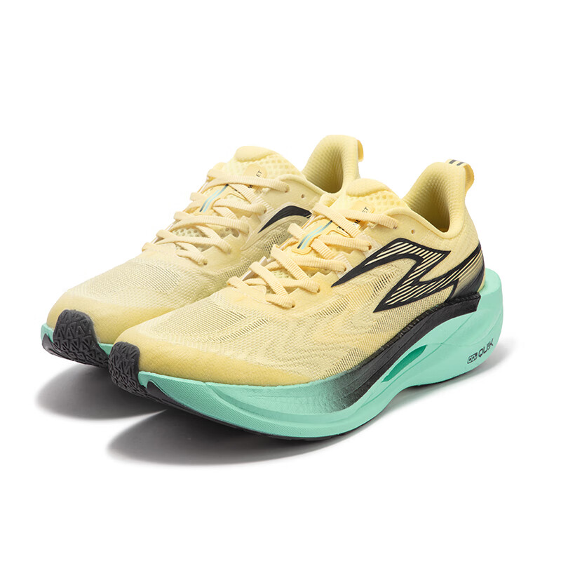 361° Flame 2ET Slip Resistant Abrasion Resistant Low top Training Racing Running Shoes Unisex Gold Green Black