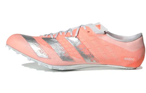 Adidas Adizero Prime Sprint Spikes Low top Running Shoes Men's Pink Silver