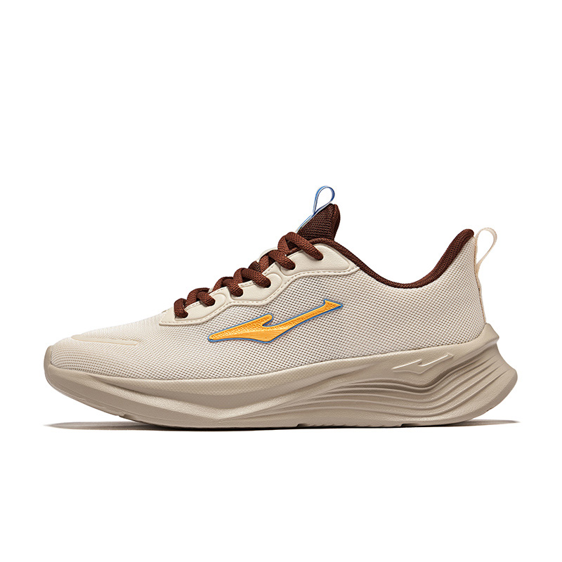 Erke Running Shoes Men’s Low Top Eggnog Gray/Mocha