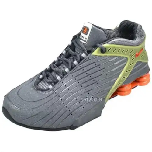 Nike Shox Xt Iv Large Graphite Orange Flash Neutral Grey