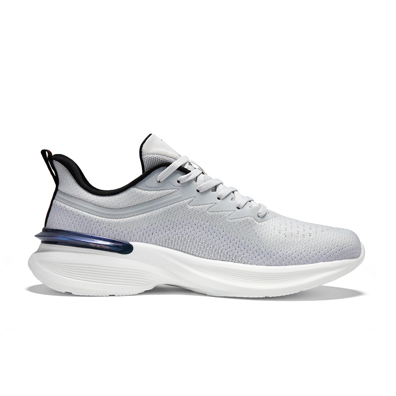 Erke Cushioning Breathable Lightweight Low top Casual Running Shoes Men’s Pencil Gray Mid Purple