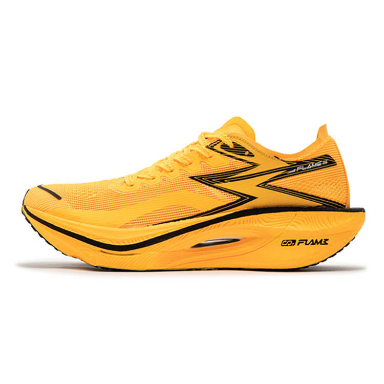 361° Flame 3 Low top Marathon Training Race Running Shoes Unisex Fluorescent Laser Orange