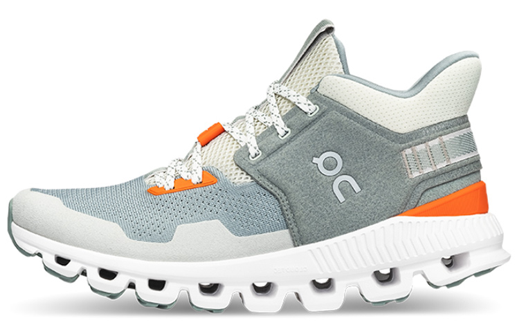 On Cloud Hi Cushioning Slip Resistant Abrasion Resistant Low top Running Shoes Women’s Gray Blue