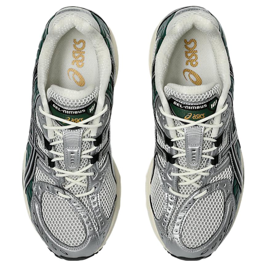 ASICS GEL Nimbus 10.1 Abrasion Resistant Low top Casual Running Shoes Unisex Black Silver