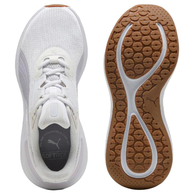 PUMA Soft Ride Abrasion Resistant Breathable Abrasion Resistant Breathable Low top Running Shoes Women’s White
