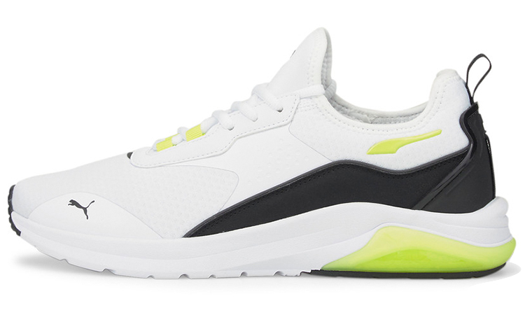 PUMA Electron Running Shoes Unisex Low Top White/Black/Yellow