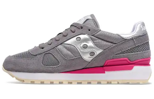 Saucony Shadow Original EVA Breathable Moisture Wicking Low top Running Shoes Women's Purple Gray