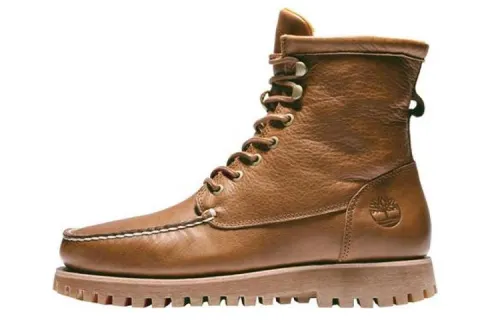 Timberland Top Grain Cow Leather Abrasion Resistant Cushioning Waterproof Short Outdoor Boots Men's Yellow