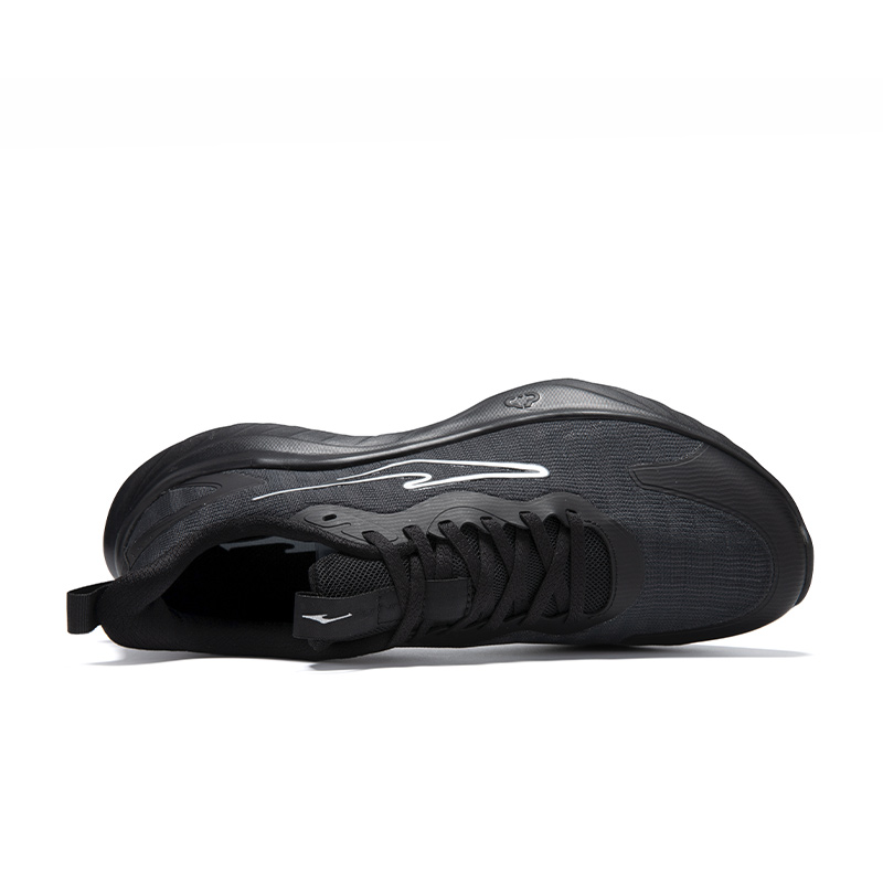 Erke Cushioning Breathable Lightweight Cushioning Breathable Lightweight Low top Casual Running Shoes Men’s Jet Black
