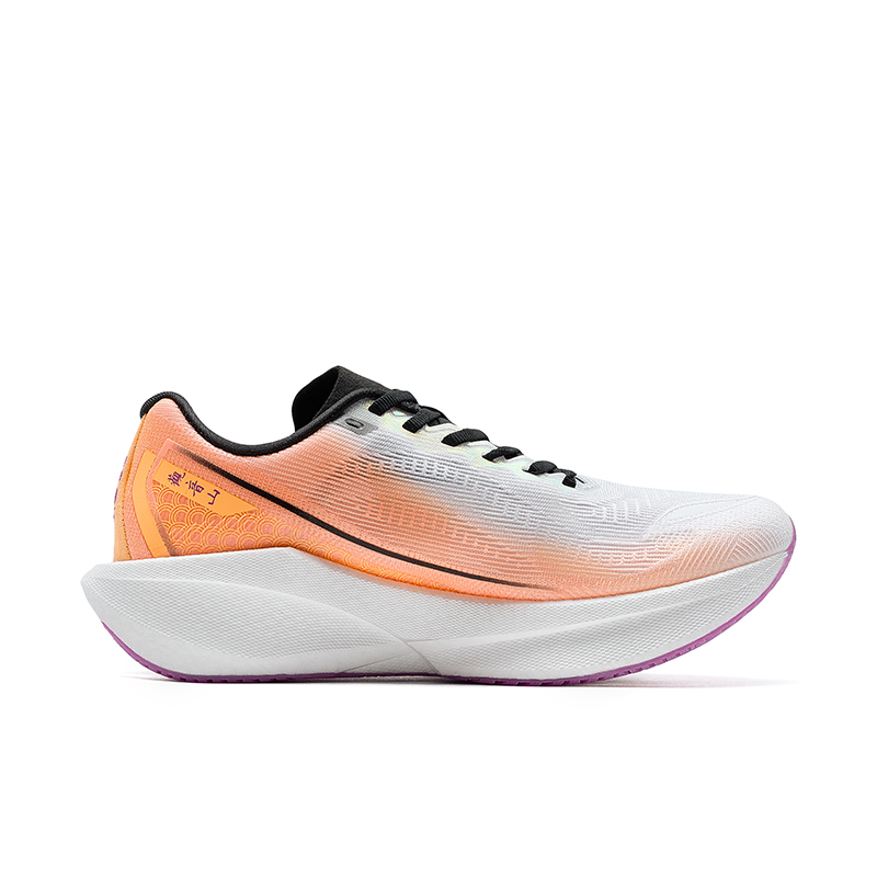XTEP 360X 2.0 Running Shoes Women’s Low Top Classic White Fluorescent Tender Orange