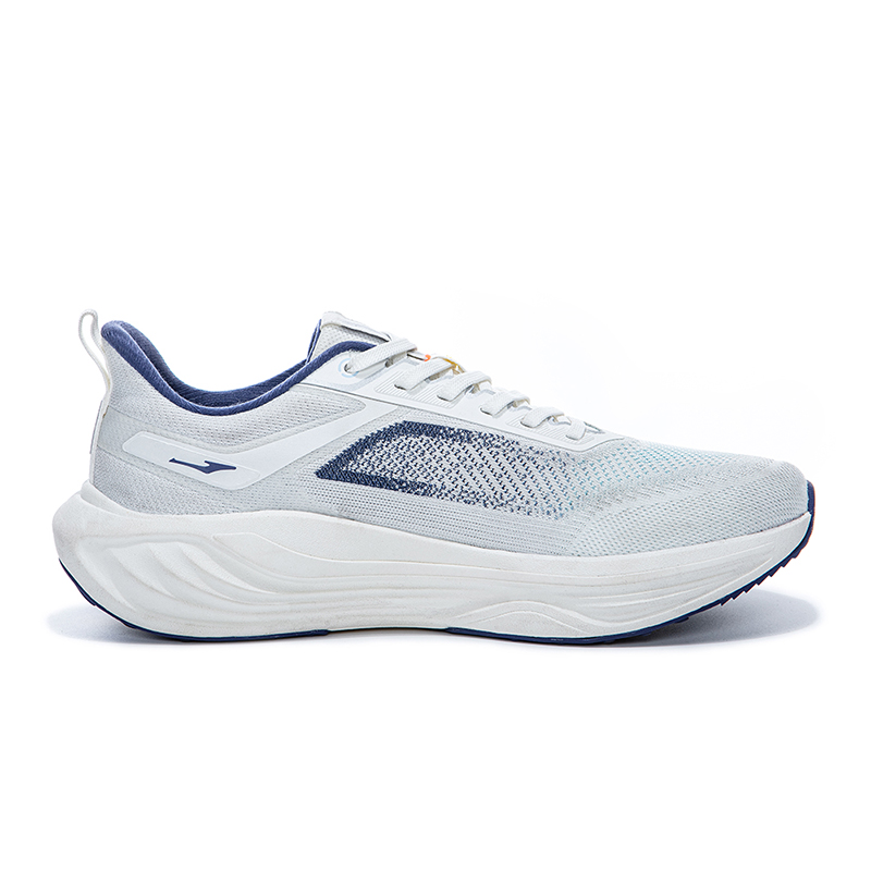 Erke Cushioning Slip Resistant Breathable Low top Casual Running Shoes Men’s White Blue