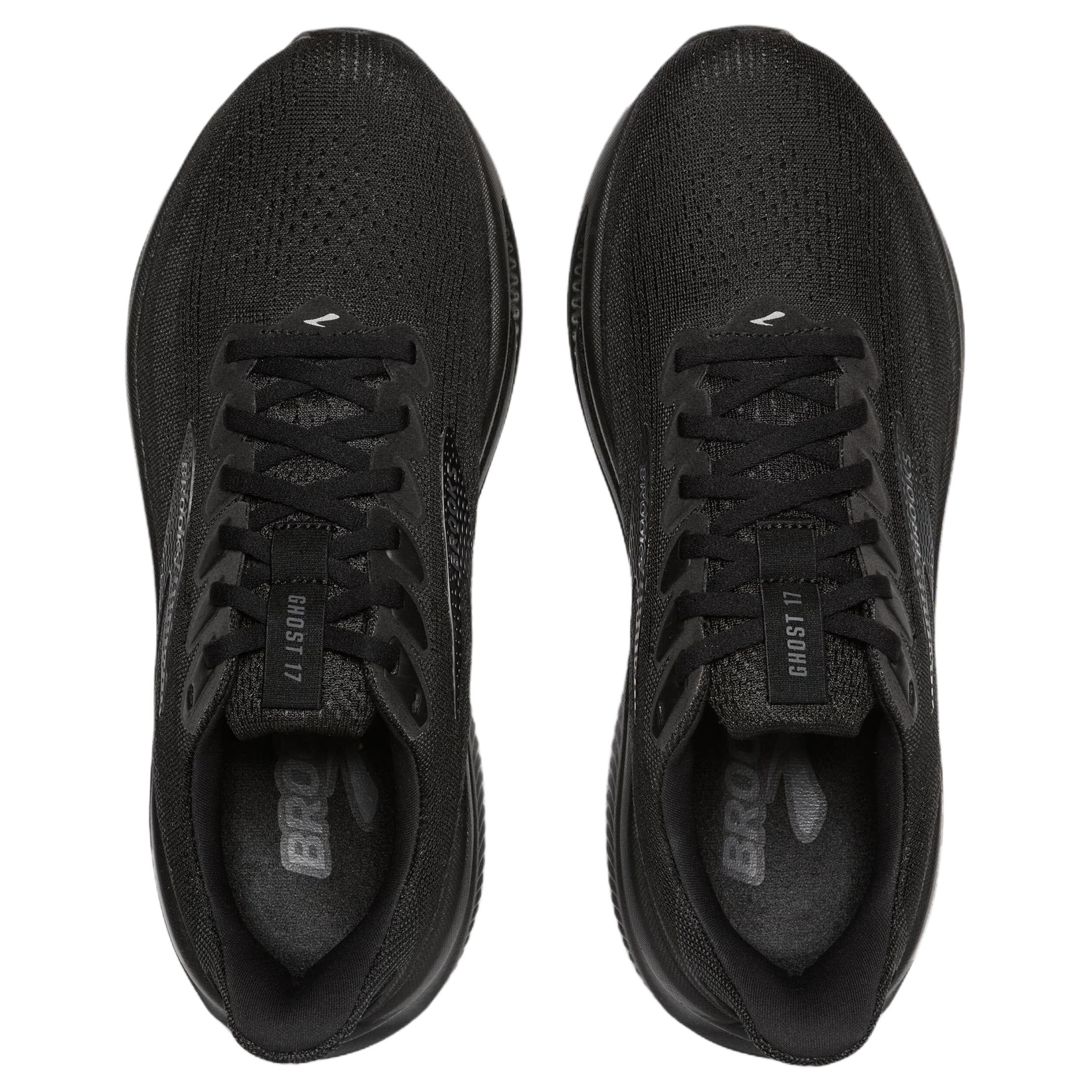 Brooks Ghost 17 Soft And Comfortable Slip Resistant Abrasion Resistant Low top Casual Running Shoes Men’s Black