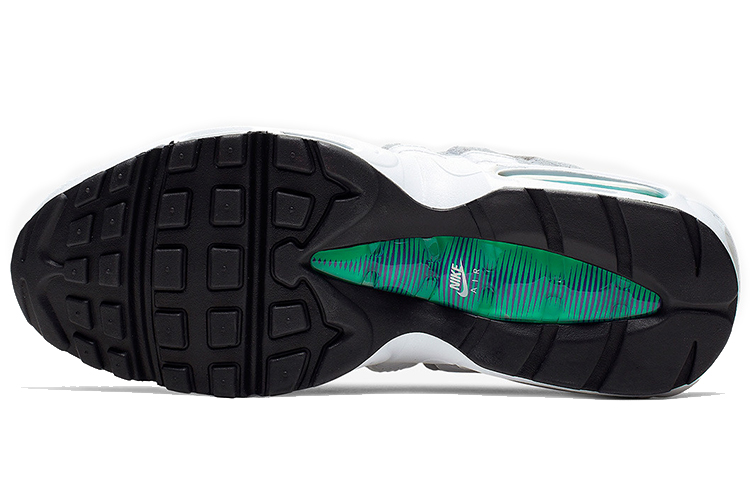 Мужские кроссовки Nike Air Max 95 (фиолетовый / серый / белый / зеленый) — Фиолетовый / серый / белый / зелёный — фото 5