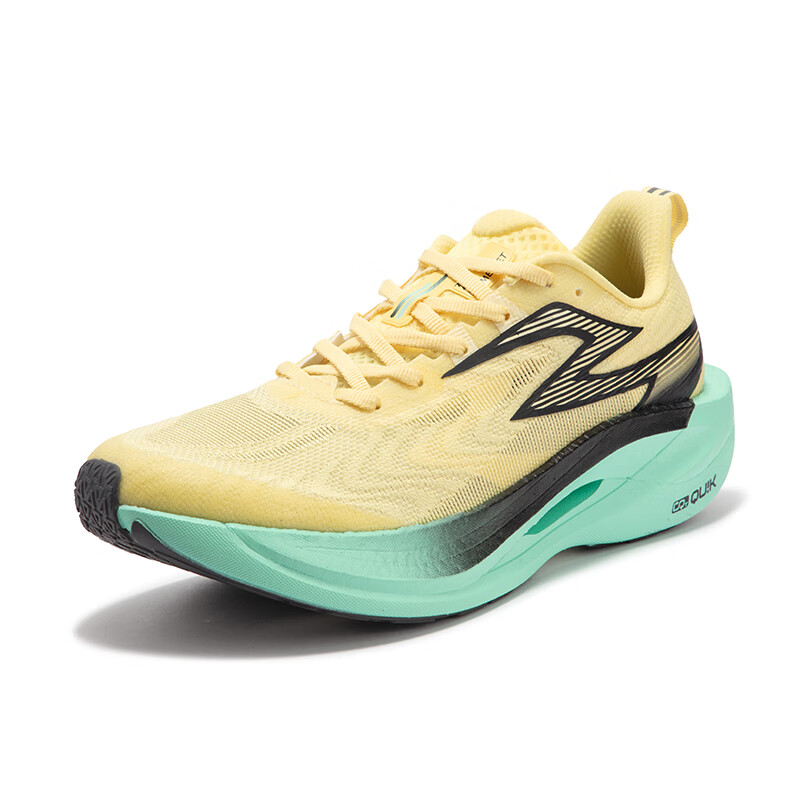 361° Flame 2ET Slip Resistant Abrasion Resistant Low top Training Racing Running Shoes Unisex Gold Green Black