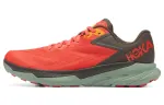 HOKA ONE ONE Trail Running Cushioning Slip Resistant Abrasion Resistant Low top Running Shoes Men's Red Green
