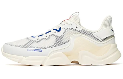 Anta Abrasion Resistant Low top Running Shoes Men's Ivory White