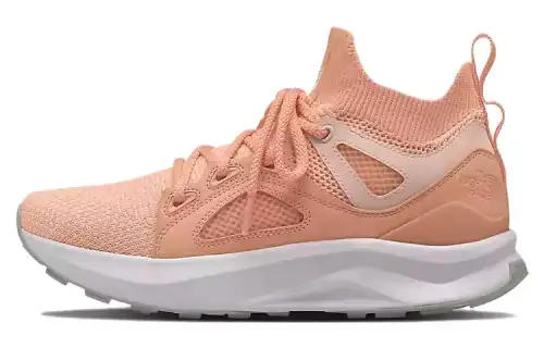 THE NORTH FACE Hypnum Luxe Cushioning Slip Resistant Mid top Running Shoes Women's Peach