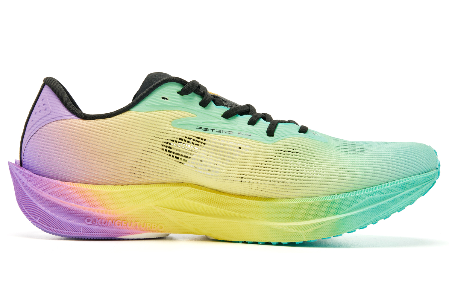 QIAODAN Feiting 2.0 Running Shoes Men’s Low Top Smart Green Rhythm Yellow