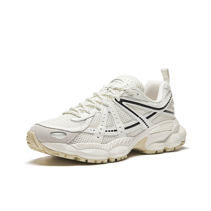 Anta Champion AG G02 Fabric Cushioning Slip Resistant Low top Running Shoes Men’s White Black
