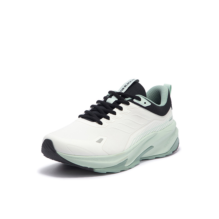 361° Rain Screen Slip Resistant Abrasion Resistant Low top Casual Running Shoes Men’s White Green