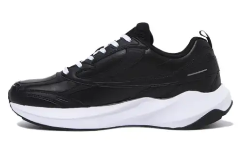 FILA Slip Resistant Low top Running Shoes Unisex Black White