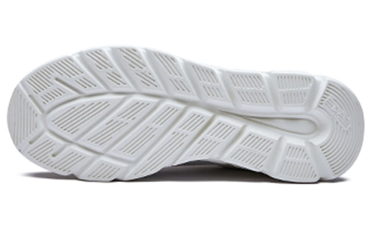 Erke Lightweight Abrasion Resistant Low top Running Shoes Men’s White Gray