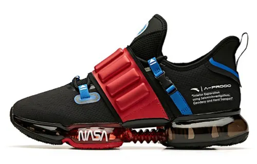Anta SEEED Cushioning Low top Running Shoes Men's Black Red