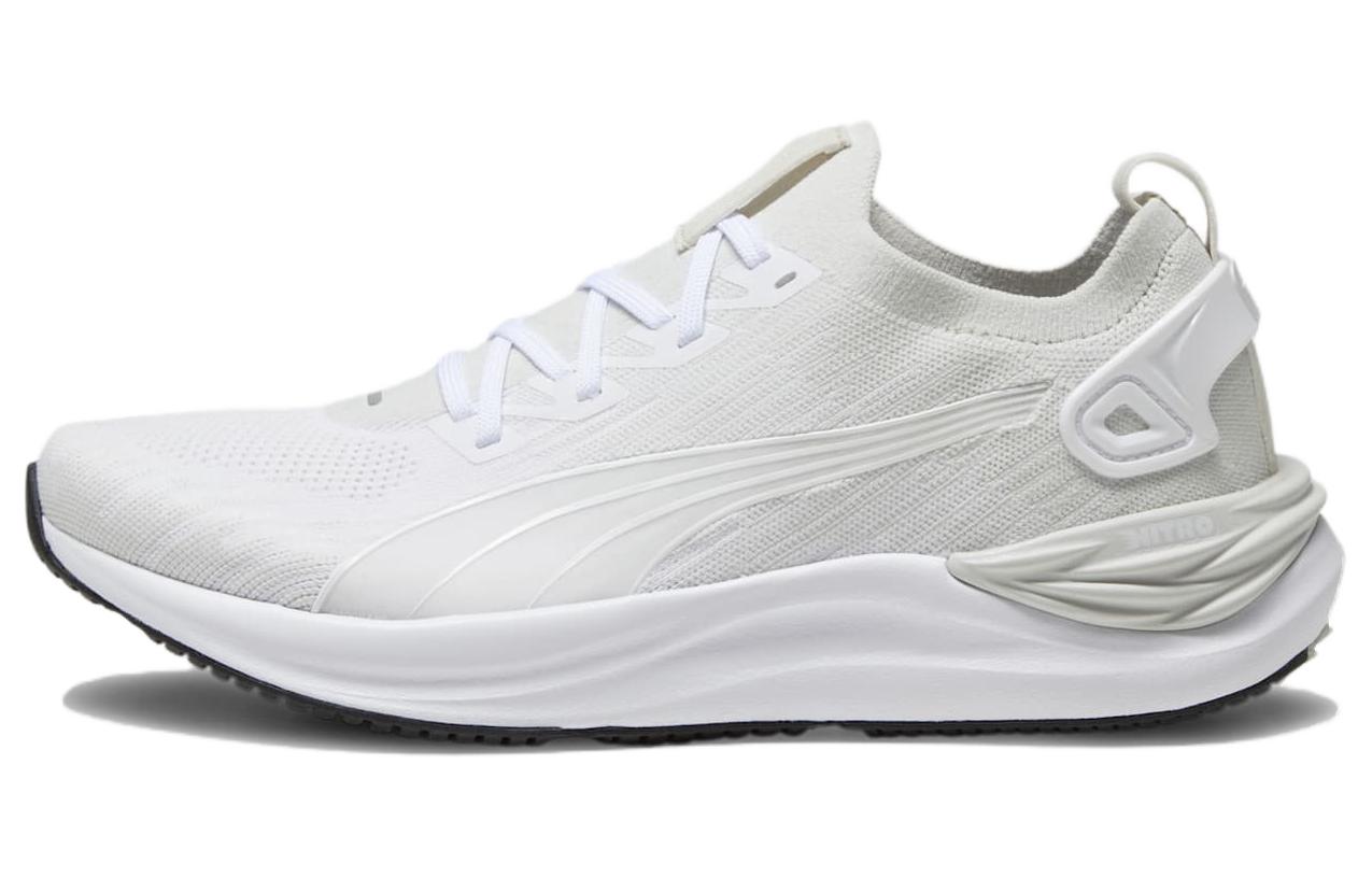 PUMA Electrify Nitro 3 Cushioning Anti-Slip Wear-Resistant Breathability Low-Top Running Shoes Men's White