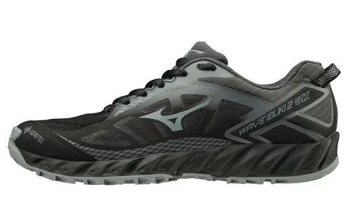Mizuno Wave Ibuki 2 Gt Abrasion Resistant Slip Resistant Low top Running Shoes Women's Black Gray