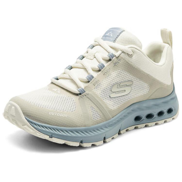 Skechers OUTDOOR Fabric Breathable Coverage Support Rebound Low top Casual Running Shoes Women’s Beige Gray