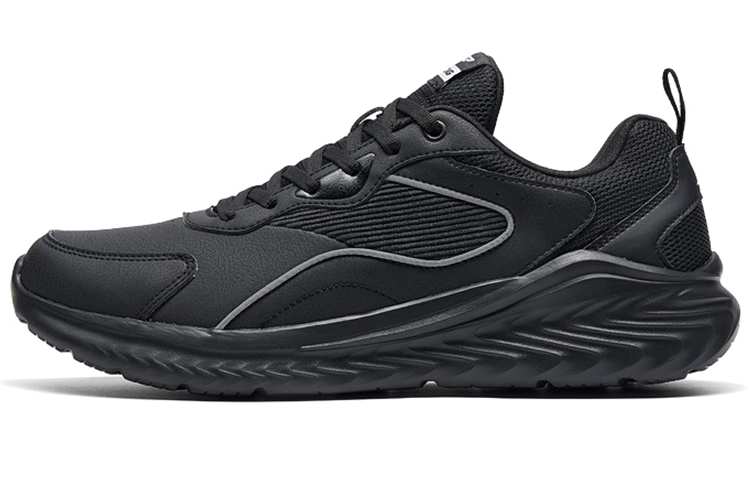 XTEP Cushioning Slip Resistant Abrasion Resistant Low top Running Shoes Men’s Black