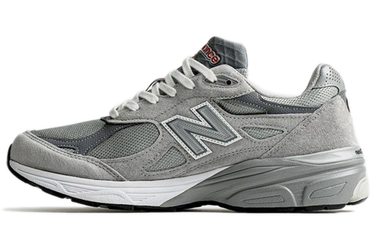 New Balance NB 990 V3 retro and comfortable suede fabric two-layer cowhide two-layer suede low-top casual urban commuting running shoes for men and women, gray, made in the United States