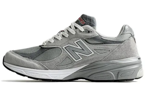 New Balance NB 990 V3 retro and comfortable suede fabric two-layer cowhide two-layer suede low-top casual urban commuting running shoes for men and women, gray, made in the United States