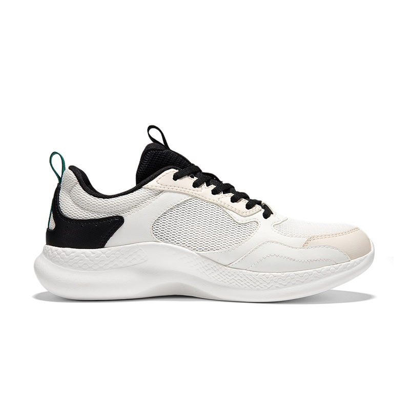361° Cushioning Breathable Lightweight Low top Running Shoes Men’s White Black