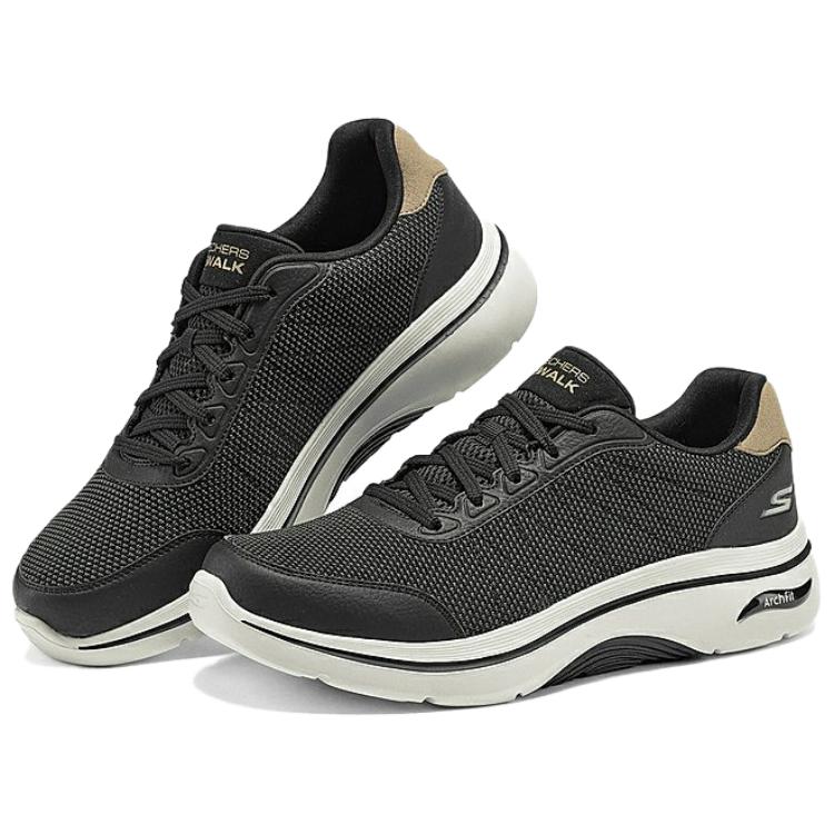 Skechers GO Walk Arch Fit 2.0 Comfortable Abrasion Resistant Low top Casual Shoes Men’s Black
