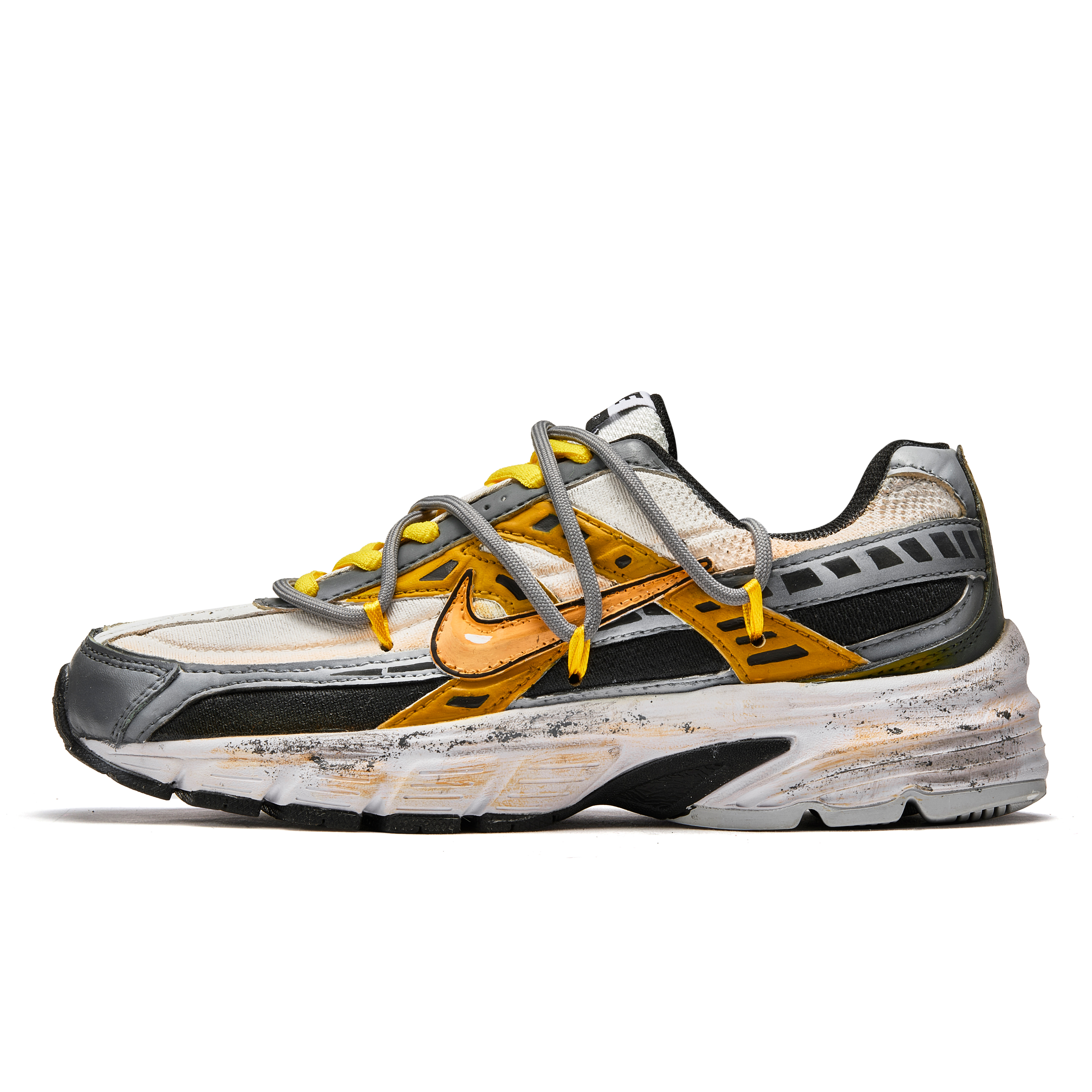 Nike Initiator Slip Resistant Slip Resistant Low top Running Shoes Women's Black Yellow